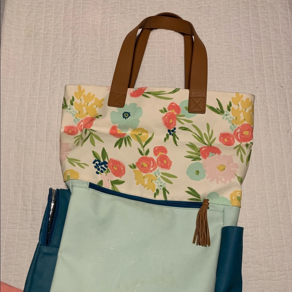 Target floral diaper bag